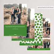 "Beensy" - Holiday Cards in Evergreen by Meagan Christensen - Back of Card Options