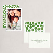 "Beensy" - Holiday Cards in Evergreen by Meagan Christensen - Assembled