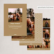 "Photo shoot" - Holiday Cards in Wheat by Stacey Meacham - Back of Card Options