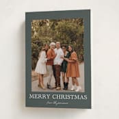 "Engraved Holiday" - Holiday Cards in Fern by Chris Griffith - Folded Card