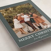 "Engraved Holiday" - Holiday Cards in Fern by Chris Griffith - Detail