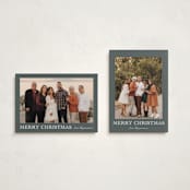 "Engraved Holiday" - Holiday Cards in Fern by Chris Griffith - Photo Orientation Options