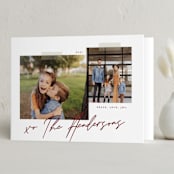 "Snapshots" - Holiday Cards in Merlot by That Girl Press - Folded Card