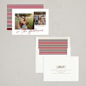 "Snapshots" - Holiday Cards in Merlot by That Girl Press - Assembled
