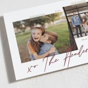 "Snapshots" - Holiday Cards in Merlot by That Girl Press - Detail