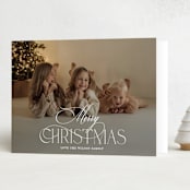 "Festive" - Holiday Cards in Snow by Benita Crandall - Folded Card