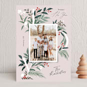 "Sweetest Joy" - Holiday Cards in Blush by Elly - Front