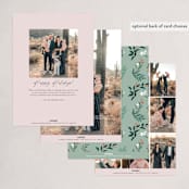"Sweetest Joy" - Holiday Cards in Blush by Elly - Back of Card Options