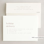 "Light Heartedly" - Holiday Cards in Cinnamon by Kristie Kern - FREE Recipient Addressing