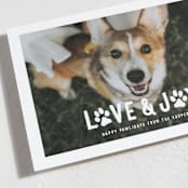 "Puppy Love and Joy" - Holiday Cards in Snow by Hooray Creative - Detail