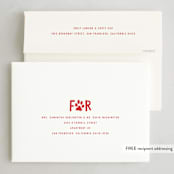 "Puppy Love and Joy" - Holiday Cards in Snow by Hooray Creative - FREE Recipient Addressing