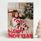 "stated" - Holiday Cards in Holly by Phrosné Barwood - Front