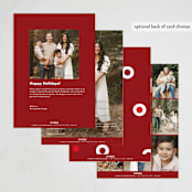"stated" - Holiday Cards in Holly by Phrosné Barwood - Back of Card Options