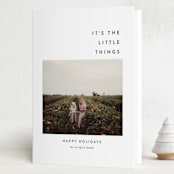 "The Little Things" - Holiday Cards in Fir by Up Up Creative - Folded Card