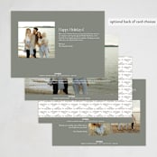 "bough" - Holiday Cards in Wreath by Pixel and Hank - Back of Card Options