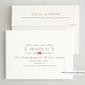 "bough" - Holiday Cards in Wreath by Pixel and Hank - FREE Recipient Addressing