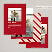 "Ellipse" - Holiday Cards in Holly Berry by Jessica Williams - Back of Card Options
