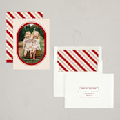 "Ellipse" - Holiday Cards in Holly Berry by Jessica Williams - Assembled