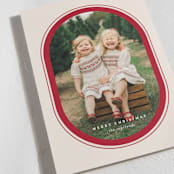 "Ellipse" - Holiday Cards in Holly Berry by Jessica Williams - Detail