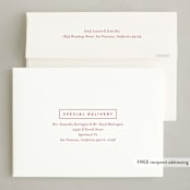 "Ellipse" - Holiday Cards in Holly Berry by Jessica Williams - FREE Recipient Addressing