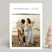 "Reflection" - Holiday Cards in Spruce by Annie Clark - Front