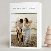 "Reflection" - Holiday Cards in Spruce by Annie Clark - Folded Card