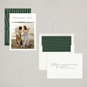 "Reflection" - Holiday Cards in Spruce by Annie Clark - Assembled