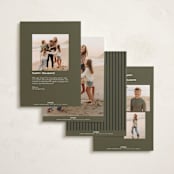 "Haute Holidays" - Holiday Cards in Pine by Lottie Aldarwish - Back of Card Options