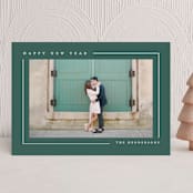 "Simply Serene" - Holiday Cards in Pine by Lauren Chism - Front