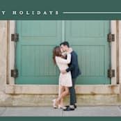 "Simply Serene" - Holiday Cards in Pine by Lauren Chism - Detail