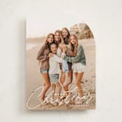 "Fresh Greeting" - Holiday Cards in Snowfall by Charter Oaks Creative - Front