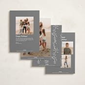 "Fresh Greeting" - Holiday Cards in Snowfall by Charter Oaks Creative - Back of Card Options