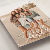 "Fresh Greeting" - Holiday Cards in Snowfall by Charter Oaks Creative - Detail