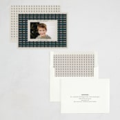 "Retro Weave" - Holiday Cards in Forest by Wendy Chung - Assembled