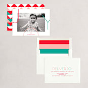 "Minimal Joy" - Holiday Cards in Evergreen by lena barakat - Assembled