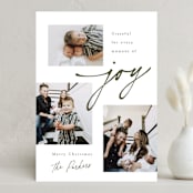 "Little Moments of Joy" - Holiday Cards in Snow by Robert and Stella - Front