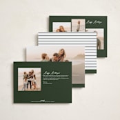"Simple Gallery" - Holiday Cards in Mistletoe by Angela Thompson - Back of Card Options