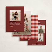 "Bold Stack" - Holiday Cards in Candy Cane by Lisa McLean - Back of Card Options