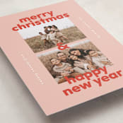 "Bold Stack" - Holiday Cards in Candy Cane by Lisa McLean - Detail