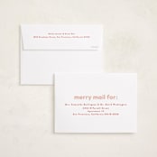 "Bold Stack" - Holiday Cards in Candy Cane by Lisa McLean - FREE Recipient Addressing