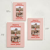 "Bold Stack" - Holiday Cards in Candy Cane by Lisa McLean - Formats Available