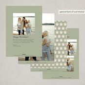 "Wuff" - Holiday Cards in Sage by Anne Ciotola - Back of Card Options
