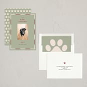"Wuff" - Holiday Cards in Sage by Anne Ciotola - Assembled
