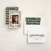 "Meowy Christmas" - Holiday Cards in Vintage by Sarah Knight - Assembled