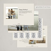 "Holiday penmanship frame" - Holiday Cards in Coal by Jackie Crawford - Back of Card Options