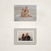 "Magical" - Holiday Cards in Snow by Emily Betts - Photo Orientation Options