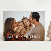 "Cute bow" - Holiday Cards in Candy Cane by Yuliya Evseeva - Front
