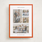 "Classic Collage" - Holiday Cards in Berry by Wendy Chung - Front