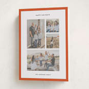 "Classic Collage" - Holiday Cards in Berry by Wendy Chung - Folded Card