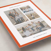 "Classic Collage" - Holiday Cards in Berry by Wendy Chung - Detail